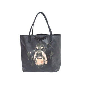 GIVENCHY Antigona Rottweiler Tote Bag Dog Pouch Leather Black